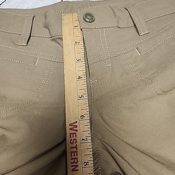 Athleta Active Hiking Pants Zip/Drawstring Tie Mesh Lined Pockets Flare Size 4P - Picture 7 of 14